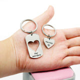 2pcs Couple Puzzle Love Heart Key Chain Ring Set for Men Women Valentine's Gift -You Hold the Key to My Heart In Australia - Darrahopens
