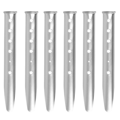 Snow Sand Tent Stakes Pegs Aluminum U-Shaped Lightweight Heavy Duty Ground Nails for Beach Shade Canopy Camping Hiking 6pcs In Australia - Darrahopens