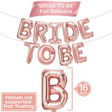 Rose Gold Bride To Be Balloons - Pack of 17 | Bride To Be Decorations | Bride Balloons for Bachelorette Party Decorations In Australia - Darrahopens