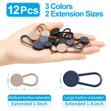 12PCS Button Extenders , Pants Waist Button Extender for Women Men, 3 Colors Pant Waistband Expander,1-1.4 Inches In Australia - Darrahopens