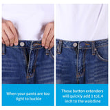 12PCS Button Extenders , Pants Waist Button Extender for Women Men, 3 Colors Pant Waistband Expander,1-1.4 Inches In Australia - Darrahopens