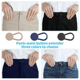 12PCS Button Extenders , Pants Waist Button Extender for Women Men, 3 Colors Pant Waistband Expander,1-1.4 Inches In Australia - Darrahopens