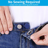 12PCS Button Extenders , Pants Waist Button Extender for Women Men, 3 Colors Pant Waistband Expander,1-1.4 Inches In Australia - Darrahopens