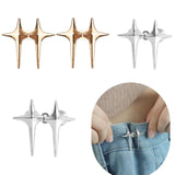 Pant Waist Tightener, 4 Sets Adjustable Star Button for Loose Jeans, No Sew and No Tools, Jeans Button Pins Adjuster