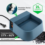 Dog Heated Water Bowl, Automatic Water Bowl for Dogs Outdoor, Dog Heating Waterer Pet Water Bowl Automatic Water Bowl for Dogs