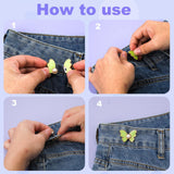 9 Pairs Butterfly Pants Button Tightener, Colorful Adjustable Waist Buckle Detachable Pearls Jeans Button Extender In Australia - Darrahopens