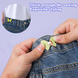 9 Pairs Butterfly Pants Button Tightener, Colorful Adjustable Waist Buckle Detachable Pearls Jeans Button Extender In Australia - Darrahopens