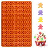 Gingerbread Man Silicone Mold, 77 Cavity Gingerbread Gummy Mold, Silicone Gingerbread Candy Mold,for Chocolate, Cookies