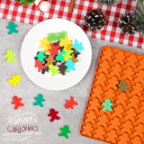 Gingerbread Man Silicone Mold, 77 Cavity Gingerbread Gummy Mold, Silicone Gingerbread Candy Mold,for Chocolate, Cookies