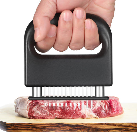 Meat Tenderizer, With 48 Stainless Steel Ultra Sharp Needle Blades, Meat Poultry Tenderizer, Cooking Tool Best for Tenderizing