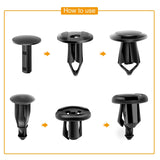 Universal Plastic Fender Clips,200 Pcs Push Bumper Fastener Rivet Clips with 6 Size Auto Body Retainer Clips Bumpers In Australia - Darrahopens