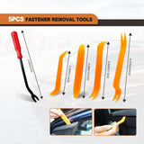 635PCS Auto Fasteners Car Push Retainer Clips Nylon Bumper Fender Rivets, 16 Most Popular Sizes with 10 Cable Ties Fasteners