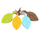 Colorful Silicone Leaves Door Stopper,Cute Leaf Flexible Silicone Window Finger Protector/Door Stops Set with Lanyard