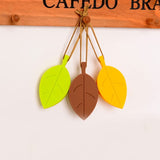 Colorful Silicone Leaves Door Stopper,Cute Leaf Flexible Silicone Window Finger Protector/Door Stops Set with Lanyard