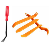 5 Auto Trim Removal Tool Kit Car Panel Door Dashboard Fastener Remover Pry Set Orange FLA11853