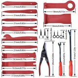 19Pcs Auto Trim Removal Tool Set, Door Panel Fastener Clips Removal Pliers Trim Puller Pry Repair Tool,for Trim Clip Push In Australia - Darrahopens