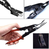 19Pcs Auto Trim Removal Tool Set, Door Panel Fastener Clips Removal Pliers Trim Puller Pry Repair Tool,for Trim Clip Push