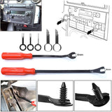 19Pcs Auto Trim Removal Tool Set, Door Panel Fastener Clips Removal Pliers Trim Puller Pry Repair Tool,for Trim Clip Push In Australia - Darrahopens