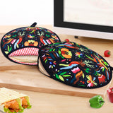 Warmer Pouch 12-Inch, Insulated Holder -Microwavable Use Fabric Bag to Keep Food Warm. (1, Black) the heat and moisture to keep In Australia - Darrahopens