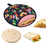 Warmer Pouch 12-Inch, Insulated Holder -Microwavable Use Fabric Bag to Keep Food Warm. (1, Black) the heat and moisture to keep