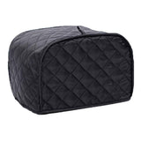 4 Slice Toaster Cover, Kitchen Small Appliance Cover Fingerprint and Greasy Protection,Machine Washable Polyester Toaster (Black) In Australia - Darrahopens