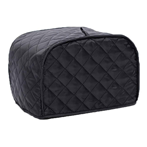 4 Slice Toaster Cover, Kitchen Small Appliance Cover Fingerprint and Greasy Protection,Machine Washable Polyester Toaster (Black) In Australia - Darrahopens