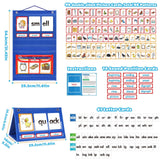 Pocket Chart, Phonics Games Sight Word Flash Cards, Educational Spelling Reading Learning Blending Board In Australia - Darrahopens