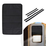 BougeRV RV Door Shade Cover, Foldable RV Sun Shade Windshield Blackout Shower Curtains Coverage RV Accessories Fits(25" X 16")