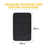 BougeRV RV Door Shade Cover, Foldable RV Sun Shade Windshield Blackout Shower Curtains Coverage RV Accessories Fits(25" X 16")