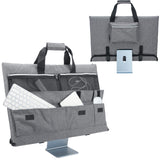 Travel Carrying Case for 24'' Desktop Computer, Protective Storage ，with Carry Handle for 24 inch Screen and Accessories (Grey) In Australia - Darrahopens