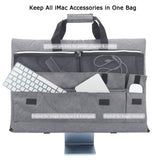 Travel Carrying Case for 24'' Desktop Computer, Protective Storage ，with Carry Handle for 24 inch Screen and Accessories (Grey) In Australia - Darrahopens