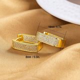 Gold Geometric Drop Dangle Earrings for Women  Plated Paperclip Hoop Earrings Sterling Silver Post Jewelry Gift In Australia - Darrahopens