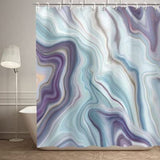 RosieLily Purple Shower Curtain,Blue Shower Curtains for Bathroom, Abstract Shower Curtain Set with 12 Hooks, 72Wx72H