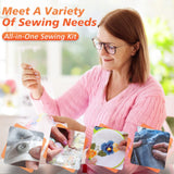 Sewing Kit Gifts for Grandma,Emergency, Portable Sewing Supplies Contains Soft Tape Measure, Scissors, Thread (2PACK, S) In Australia - Darrahopens