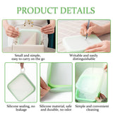 3 Pcs Sandwich Containers, Silicone Sandwich Storage for Lunch Boxes, BPA Free, Leakproof, Reusable Sandwich Holder for Fruit