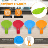 Silicone Spoon Rest for Kitchen Counter - 4Pcs Silicone Spoon Rest for Stove Top Cooking Spatula Rest for Counter Kitchen In Australia - Darrahopens