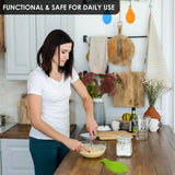 Silicone Spoon Rest for Kitchen Counter - 4Pcs Silicone Spoon Rest for Stove Top Cooking Spatula Rest for Counter Kitchen
