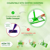 2 Pack Rounded Corners Mop Pads Compatible with Wet Jet Mops,Mop Pads for Wet & Dry Use Mop Pad Refills