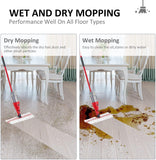 Microfiber Spray Mop Pads Compatible with Reusable Spray Mop Refills for Dust Mop,Dual-Action Washable Flip Mop Pads 3 Packs