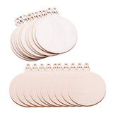 Pack of 50 Wooden Crafts to Paint Christmas Tree Hanging Ornaments Unfinished Wood Cutouts Christmas Decoration DIY Crafts