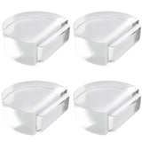 Door Stop, Clear Door Stoppers Door Stoppers for Bottom of Door On Tile for Home Office School Door Silencer 4pack
