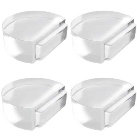 Door Stop, Clear Door Stoppers Door Stoppers for Bottom of Door On Tile for Home Office School Door Silencer 4pack