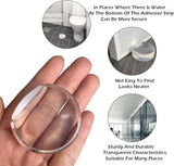 Door Stop, Clear Door Stoppers Door Stoppers for Bottom of Door On Tile for Home Office School Door Silencer 4pack