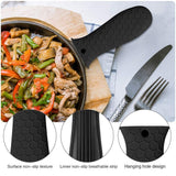 8 Pack Cast Iron Handle Cover, Silicone Hot Handle Holder, Assist Handle Holder, Non-Slip Pot Holder Sleeve, Pot Handle Covers