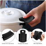 8 Pack Cast Iron Handle Cover, Silicone Hot Handle Holder, Assist Handle Holder, Non-Slip Pot Holder Sleeve, Pot Handle Covers