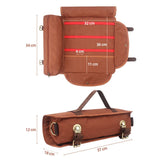 Bar Bartender Carrying Bag Creative Bartender Canvas Toolkit Pack Tools Cocktail Shaker Set Storage Bag Only Brown