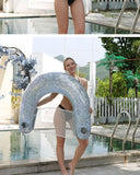 Pool Float Chair Adult, U-seat Water Floating Chair for Adults & Child, for Pool Swimming Party Water Fun
