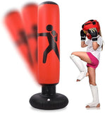Large Punching Bag for Adults, 63 Inch Inflatable Boxing Bag for Ages 5-12, Funny Boxing Dummy Toy for Boys