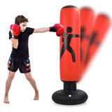 Large Punching Bag for Adults, 63 Inch Inflatable Boxing Bag for Ages 5-12, Funny Boxing Dummy Toy for Boys