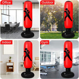Large Punching Bag for Adults, 63 Inch Inflatable Boxing Bag for Ages 5-12, Funny Boxing Dummy Toy for Boys
